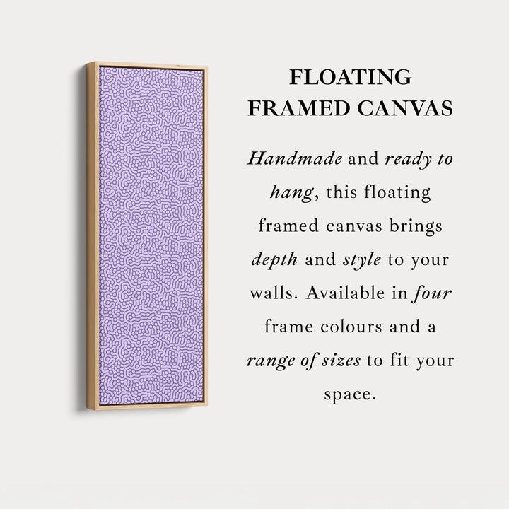 Purple Wriggly Vertical Narrow Wall Art