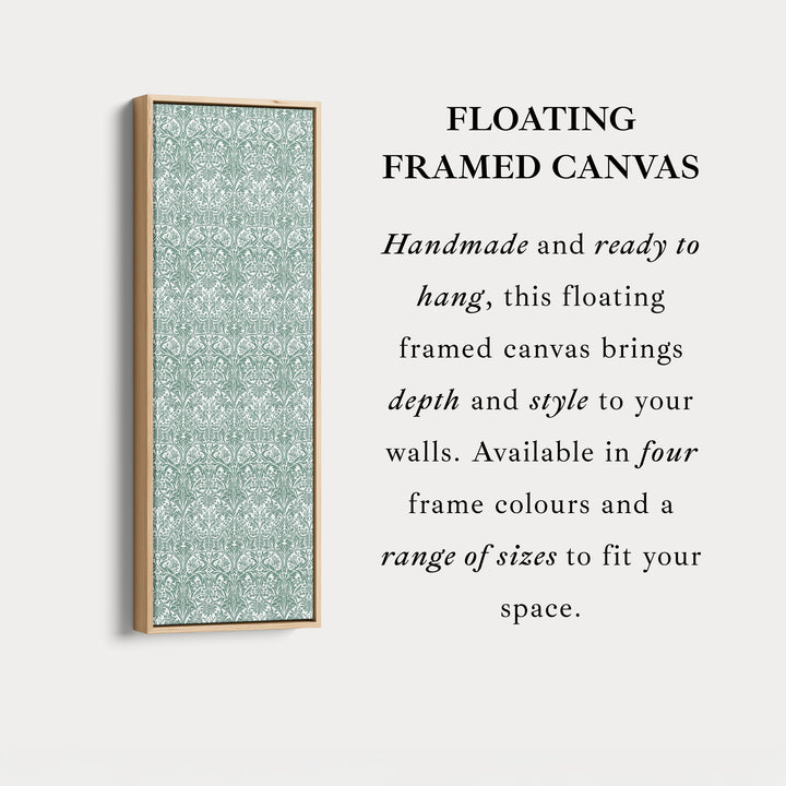 Vertical Long Narrow Wall Art William Morris Bluebell