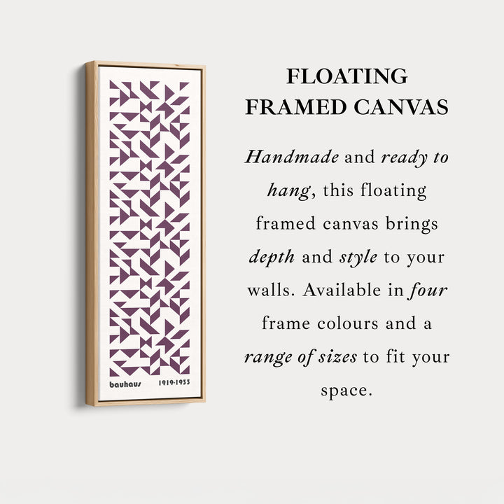 Bauhaus Retro Mid Century Geometric Long Vertical Wall Art