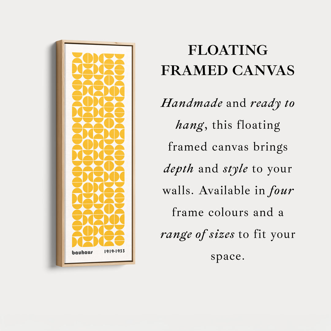 Yellow Bauhaus Vertical Retro Wall Decor