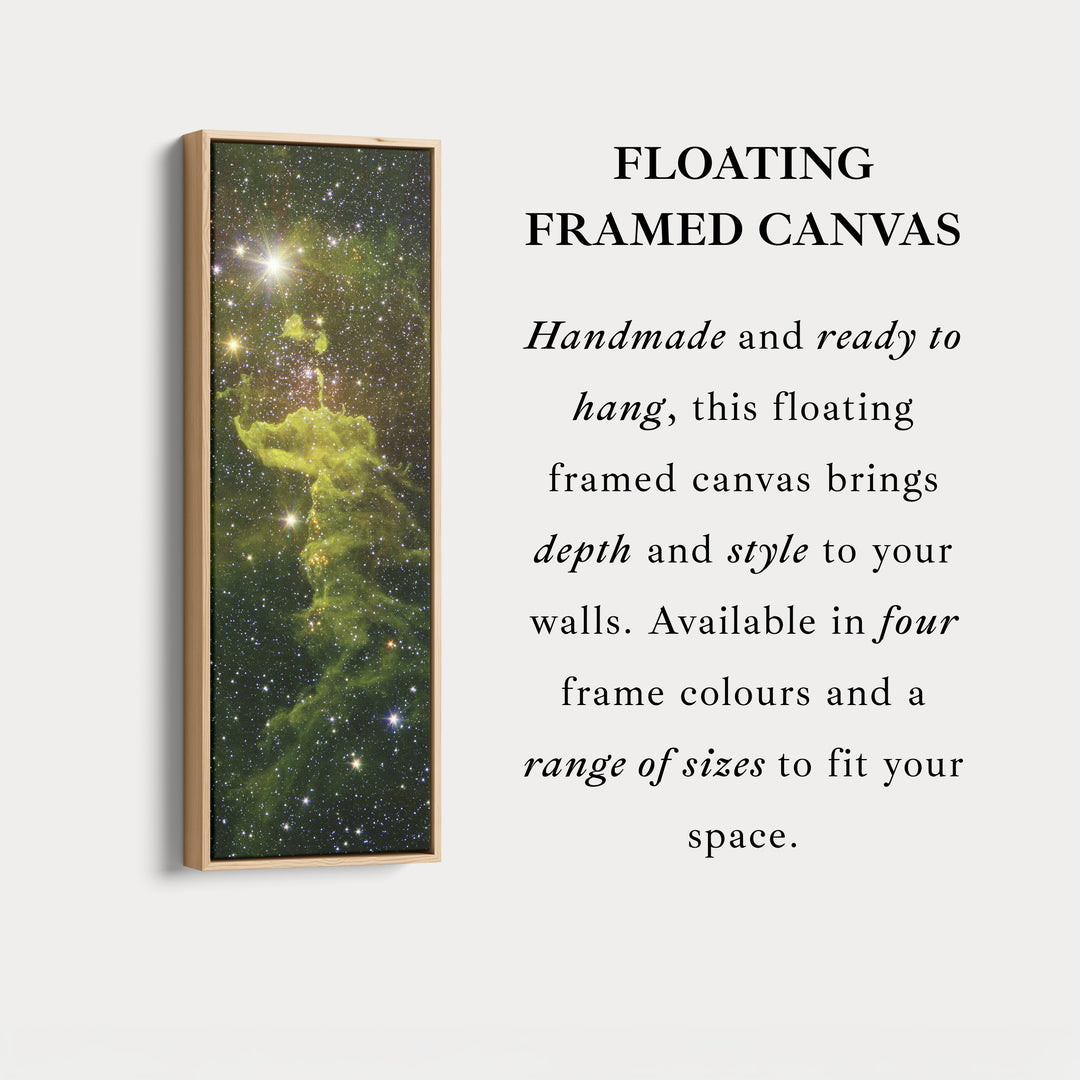 Large Framed Canvas Vertical Wall Art Nebula Hubble