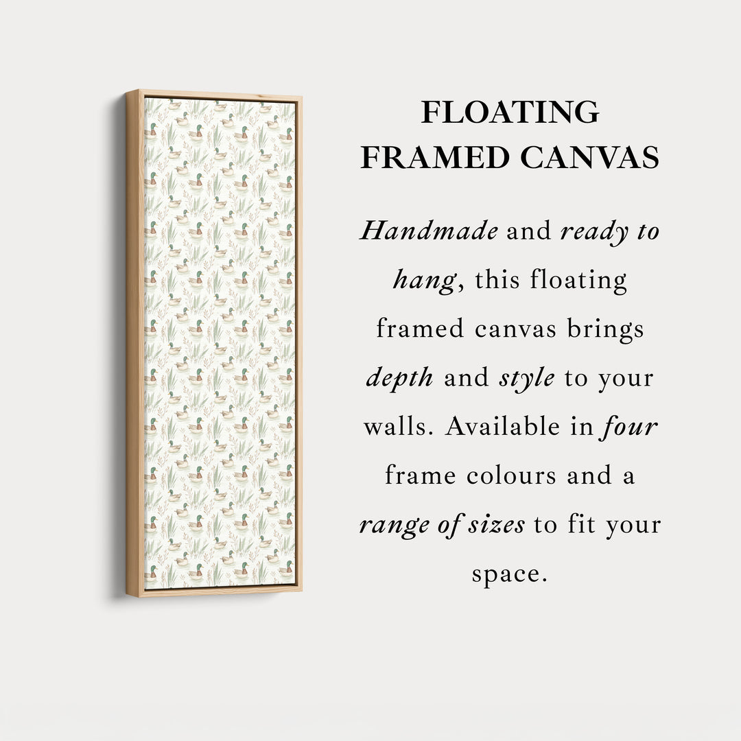 Vertical Wall Decor Kids Room Mallard Ducks