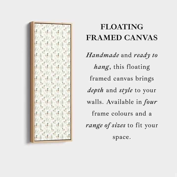 Vertical Wall Decor Kids Room Mallard Ducks