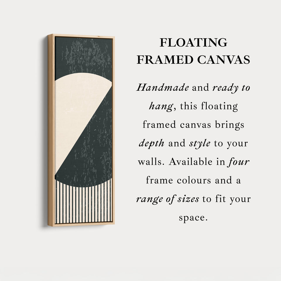 Retro Pop Art Sun Vertical Framed Canvas Wall Art for Bedroom or Living Room