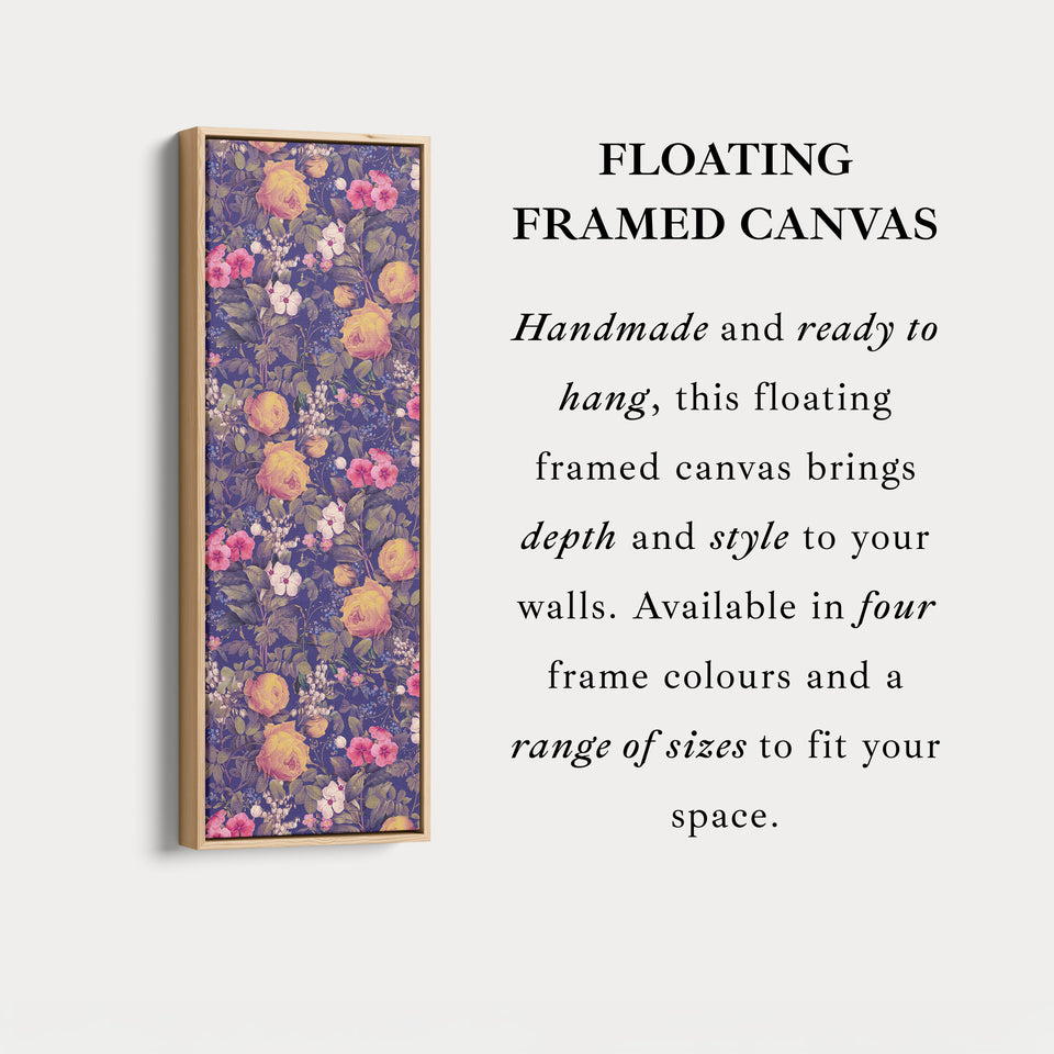 Vertical Wall Art Yellow Roses Botanical Canvas For Living Room