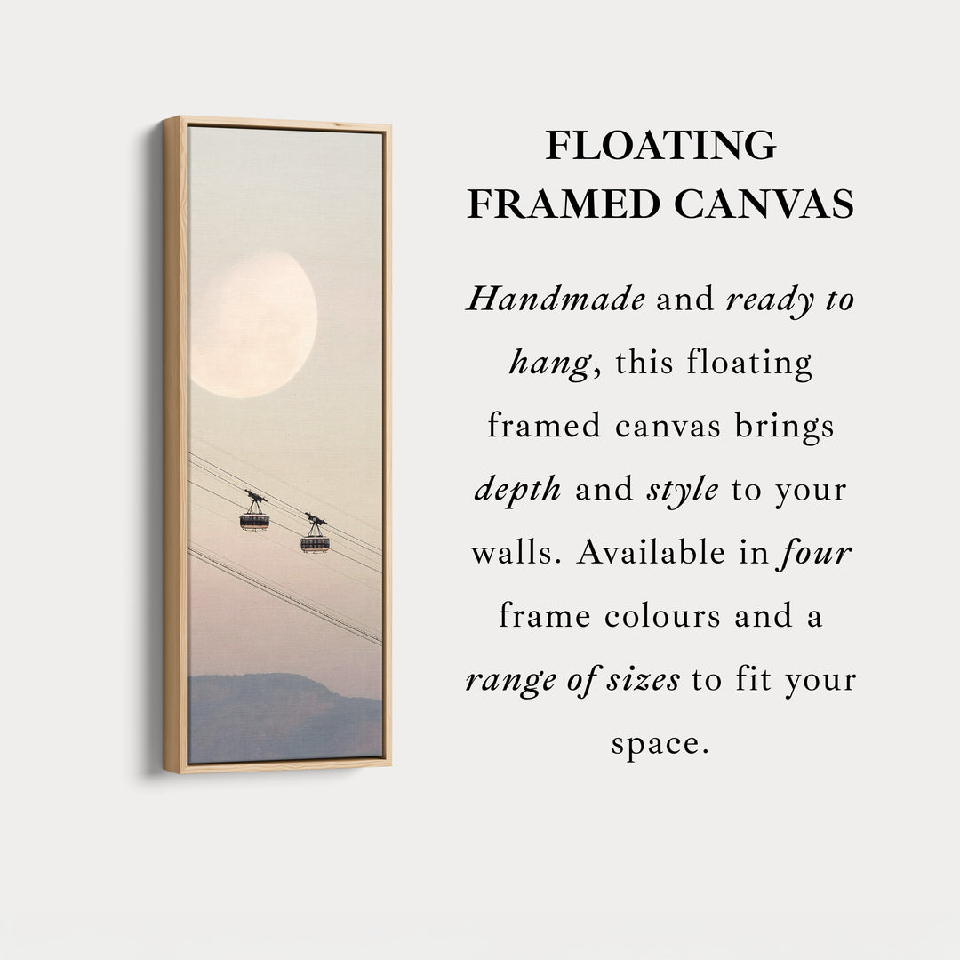 Tall Canvas Wall Art Cable Cars Long Vertical Canvas For Hallway