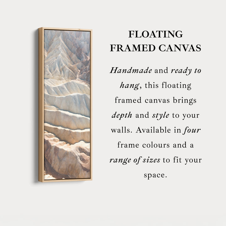 Tall Wall Art Beige Desert Ridge Vertical Canvas For Living Room