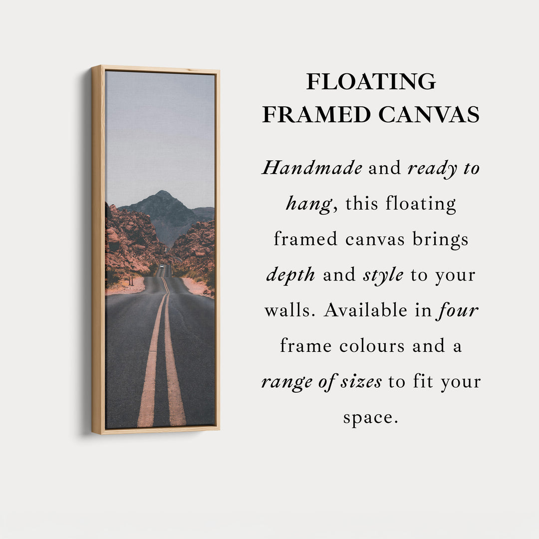 Skinny Wall Art Desert Road Vertical Wall Art For Hallway