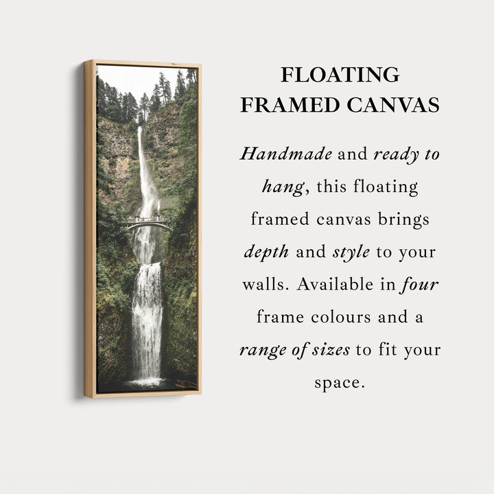 Tall Canvas Wall Art Waterfall Bridge Narrow Wall Art For Living Room