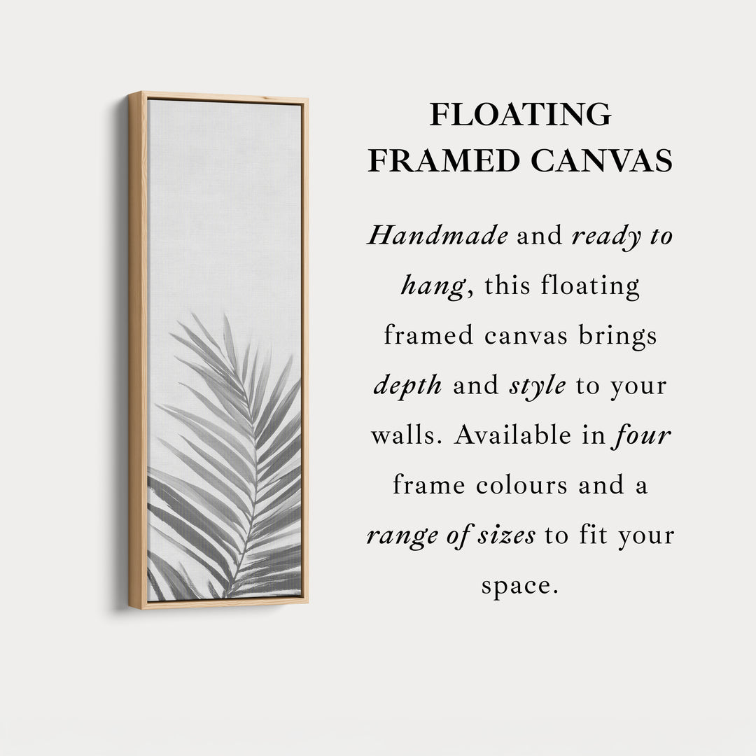 Vertical Wall Art Pink Fern Tall Canvas For Bedroom