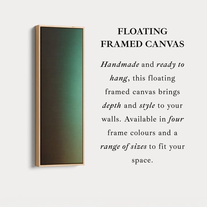 Vertical Wall Art Green Brown Long Vertical Canvas For Hallway