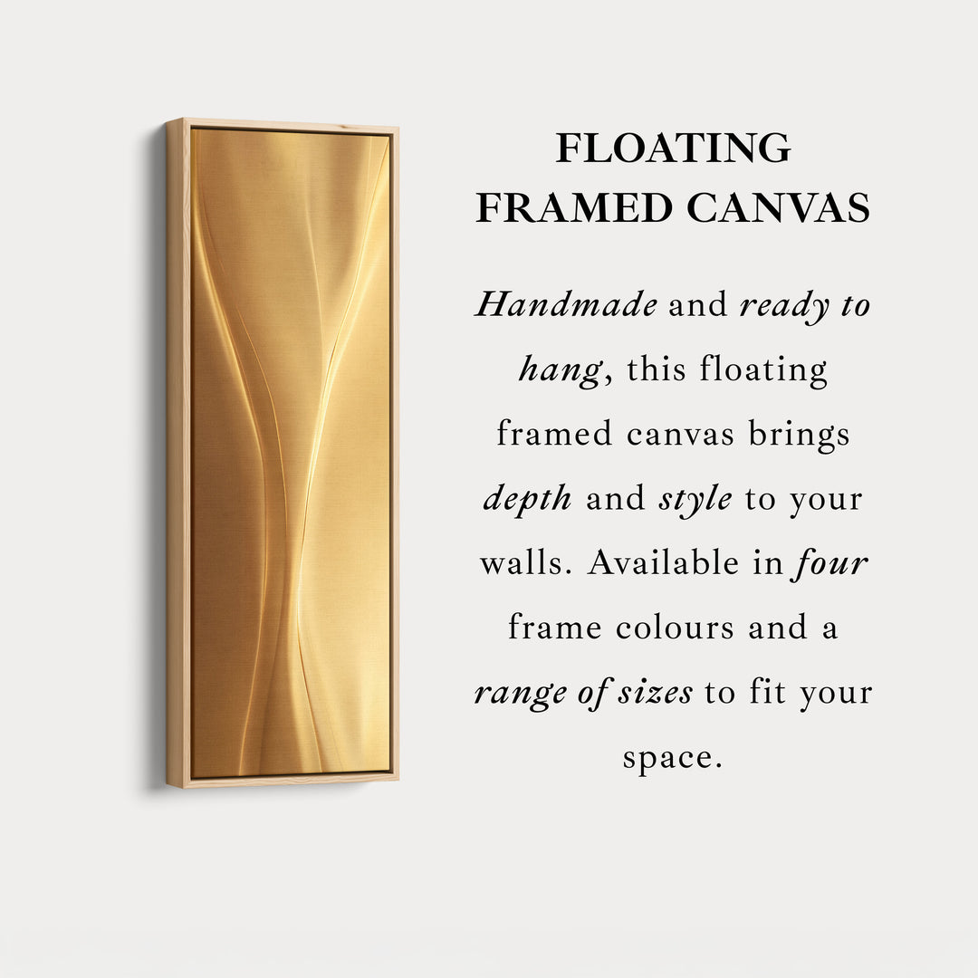 Long Vertical Canvas Gold Tall Modern Abstract Wall Art For Living Room
