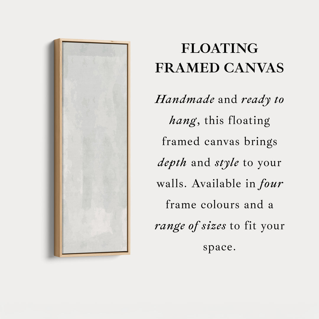 Vertical Wall Art Grey Beige Tall Canvas For Hallway