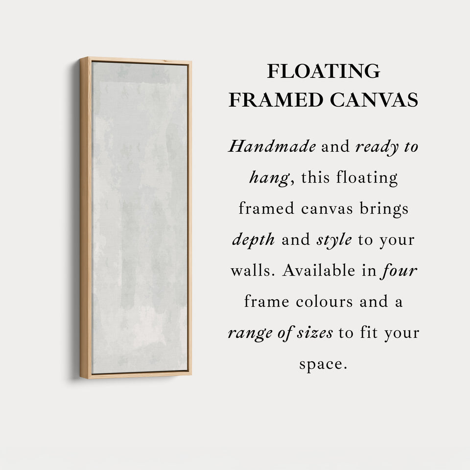 Vertical Wall Art Grey Beige Tall Canvas For Hallway