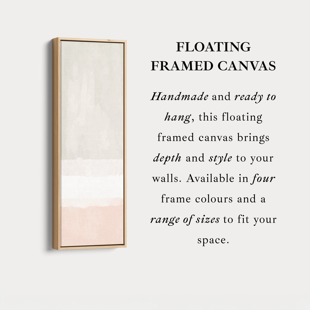 Tall Canvas Wall Art Beige Vertical Framed Canvas For Living Room