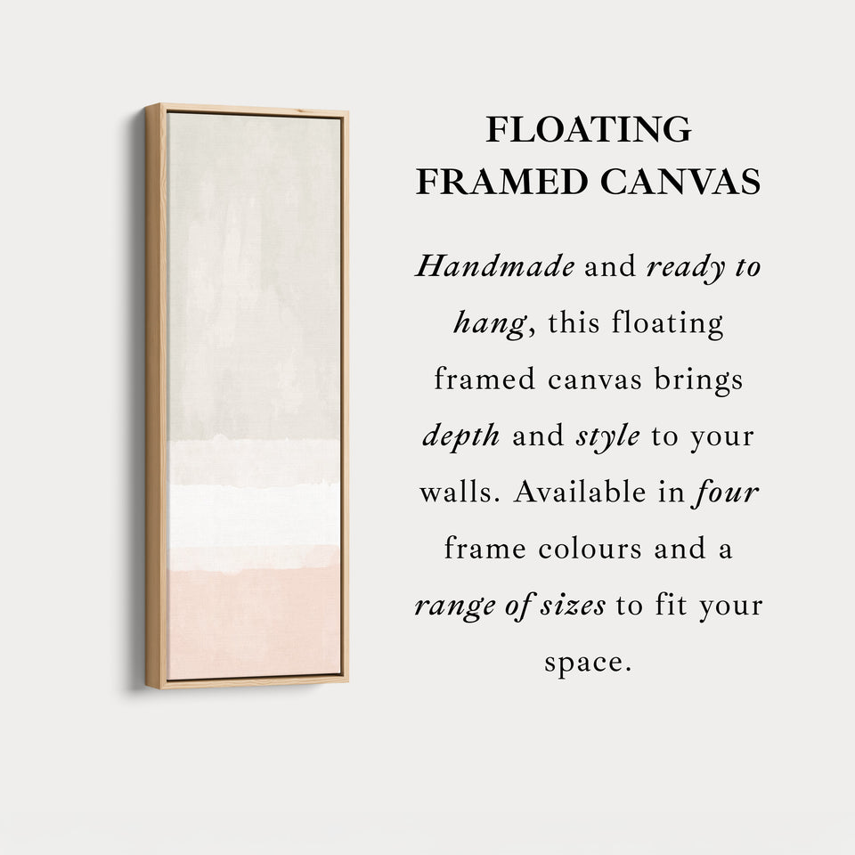 Tall Canvas Wall Art Beige Vertical Framed Canvas For Living Room