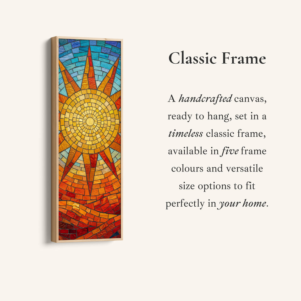 Mosaic Sun Large Wall Art Statement Wall Decor Kitchen