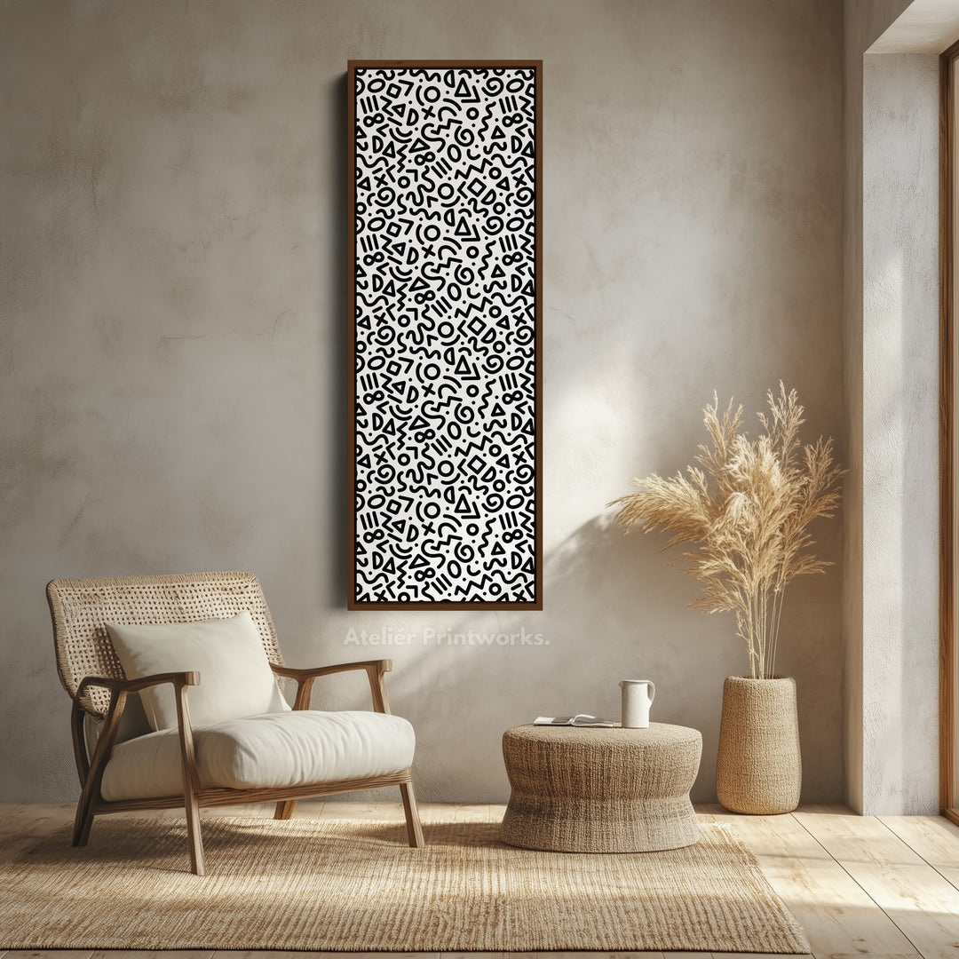8. Walnut Vertical FrameV0374