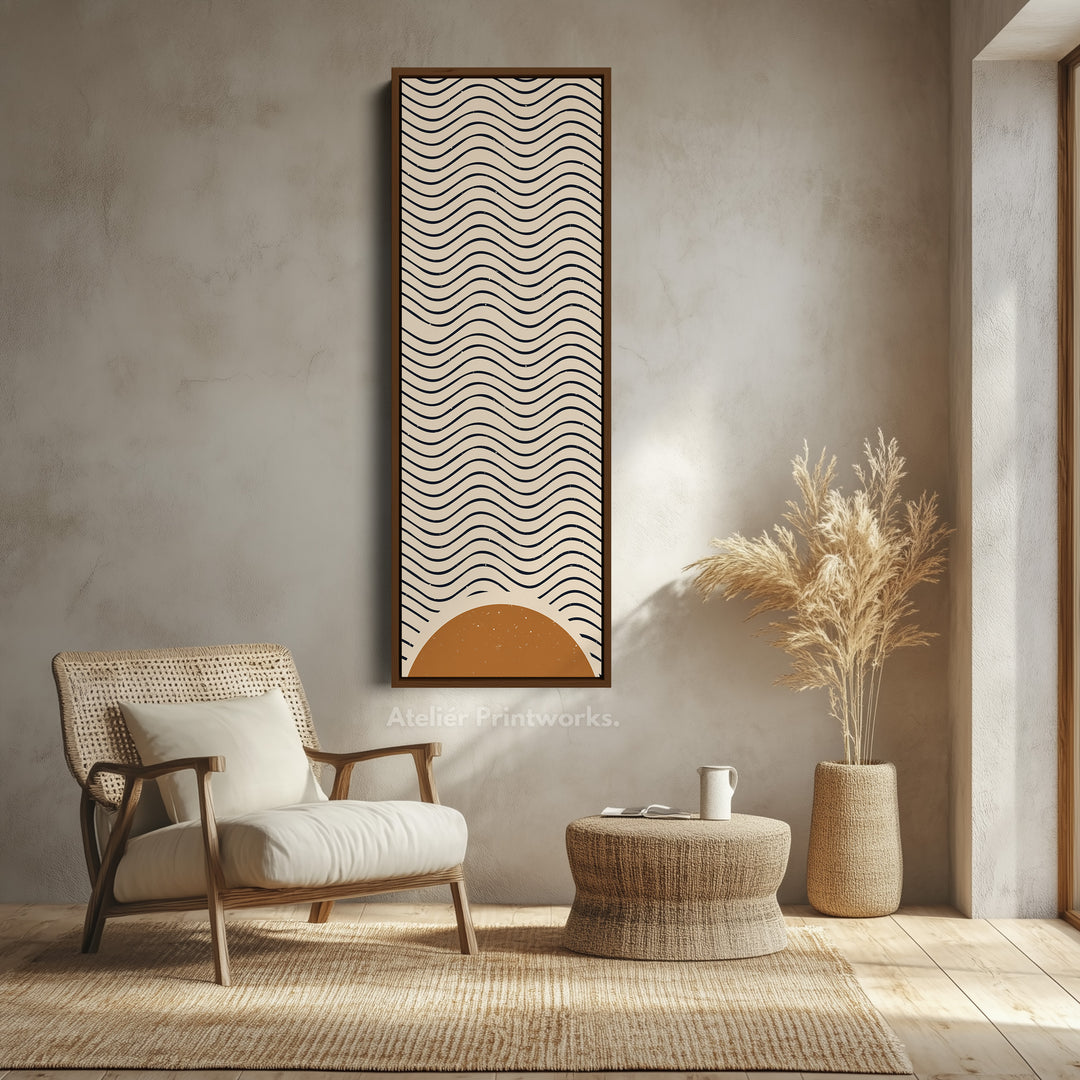 8. Walnut Vertical FrameV0375
