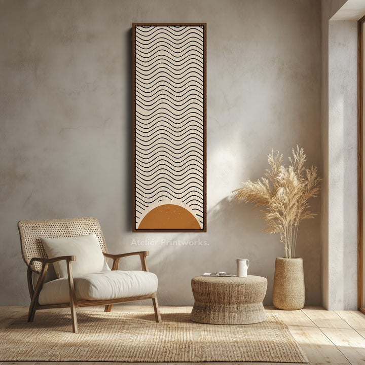 8. Walnut Vertical FrameV0375