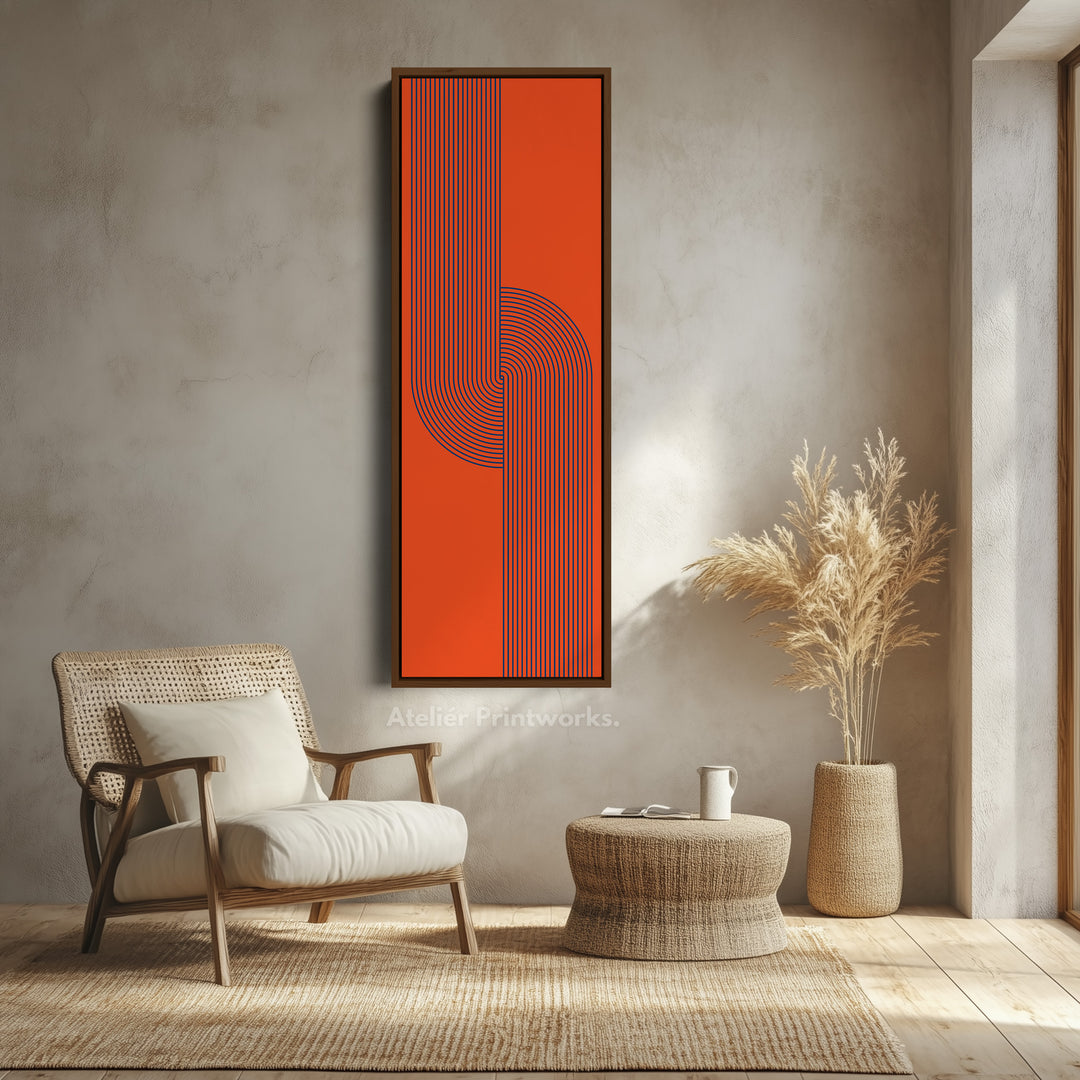 8. Walnut Vertical FrameV0382