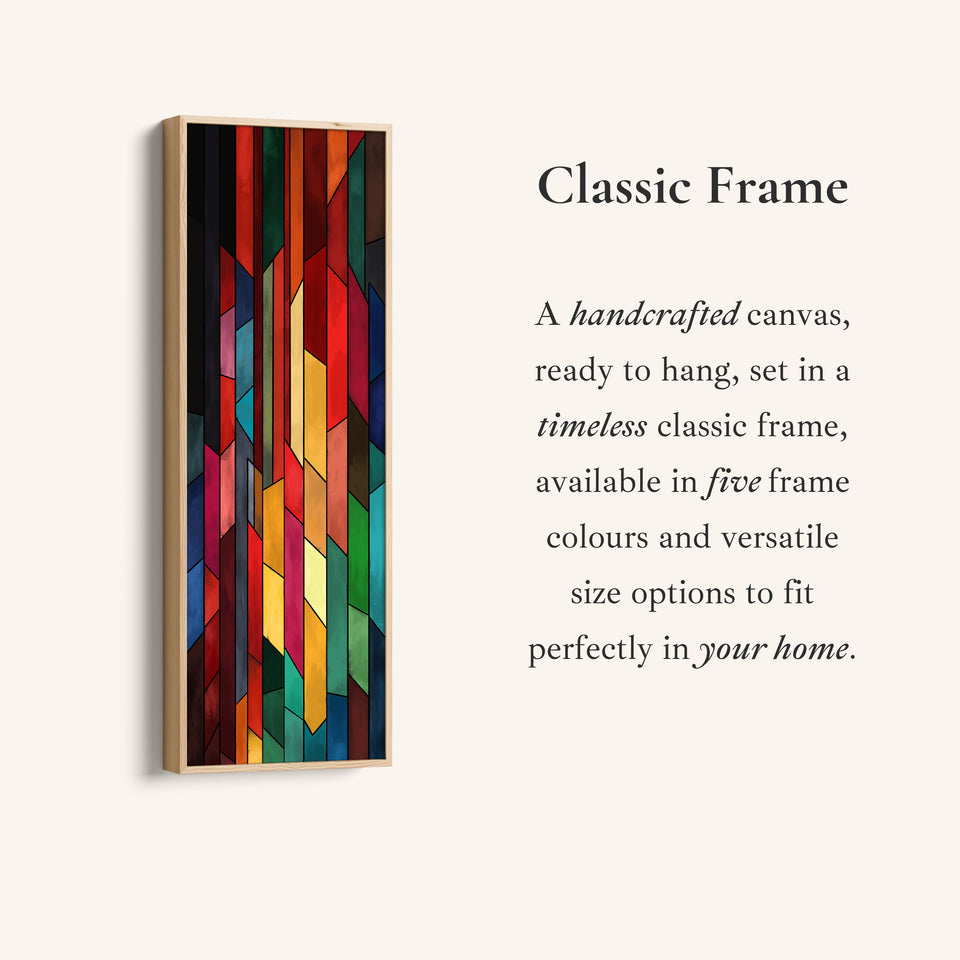 Tall Wall Art Geometric Abstract Panels For Office Decor