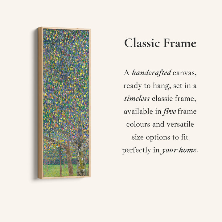 Gustav Klimt Narrow Wall Art Pear Tree Landscape For Hallway