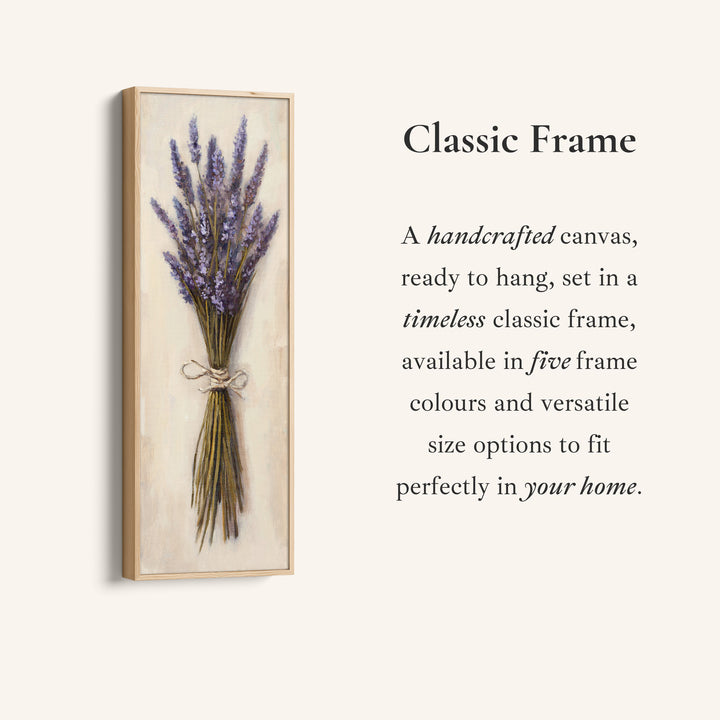 Tall Wall Art Lavender Bouquet For Bedroom Botanical Decor