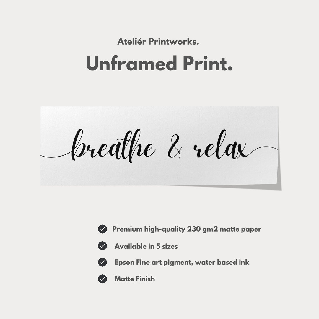 Horizontal Wide Narrow Above Bed Wall Decor Typography - H0309