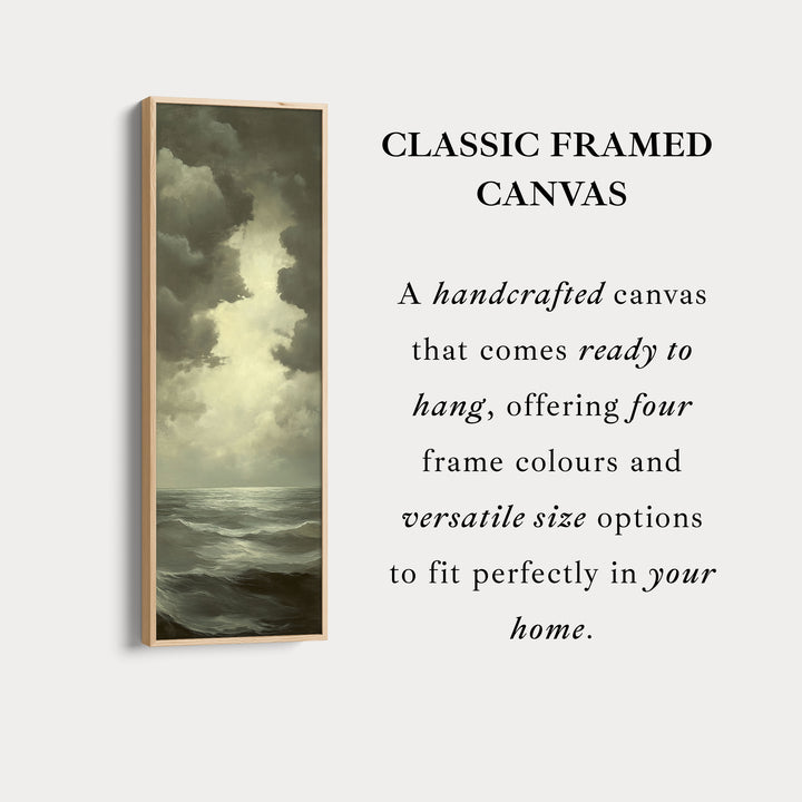 Vintage Sea Painting - Vertical Wall Art