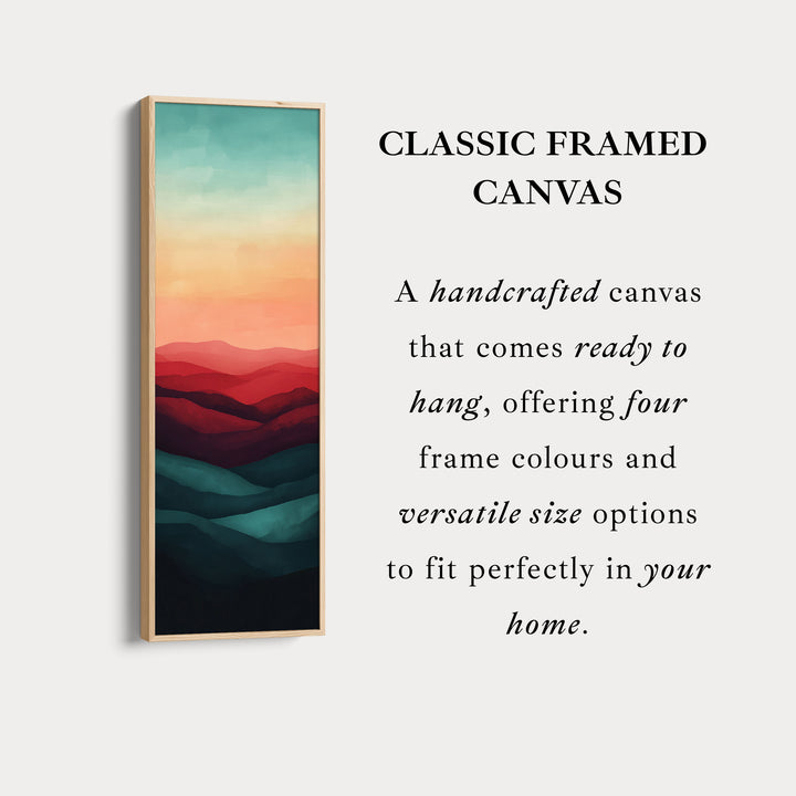 Minimalist Sunset Vertical Long Wall Art