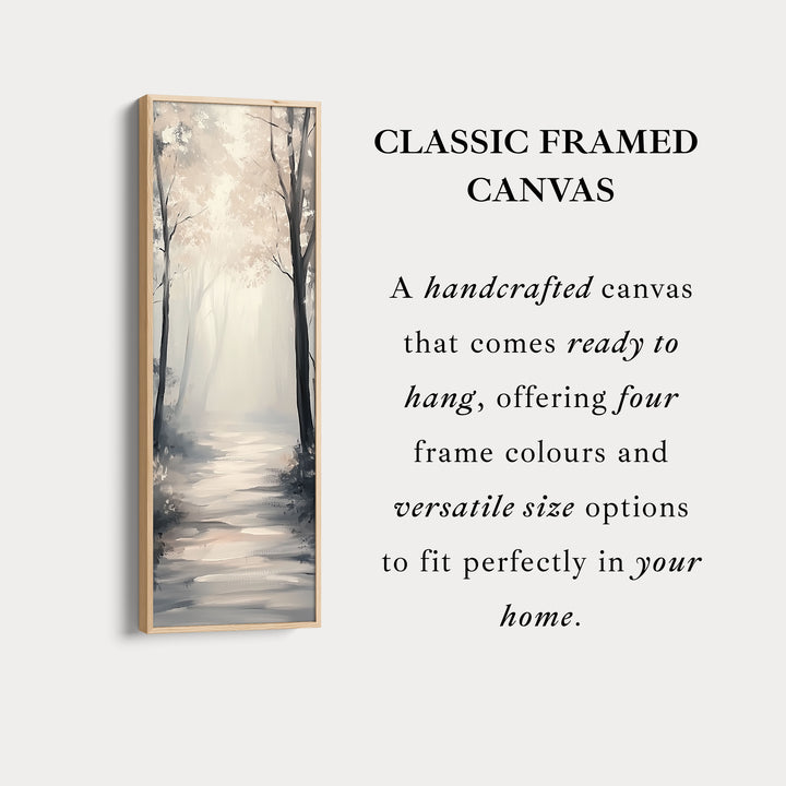 Forest Path Watercolour Tall Narrow Vertical Artwork