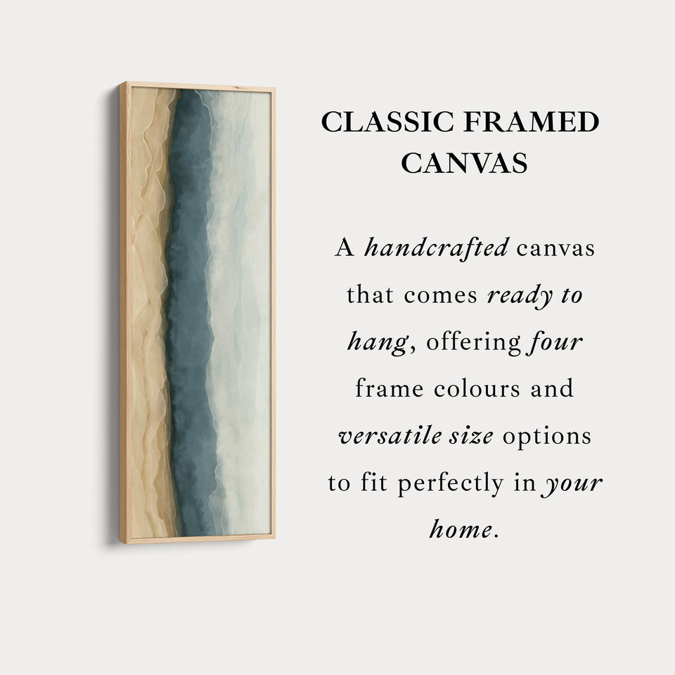 Hohe schlanke vertikale lange abstrakte Leinwand-Wanddekoration