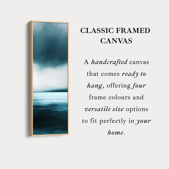 Abstract Ocean Large Vertical Wall Art Canvas