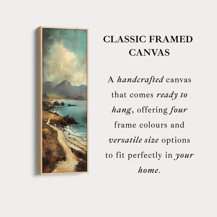 Large Canvas Wall Decor Coastal Tall Narrow Vertical Wall Art
