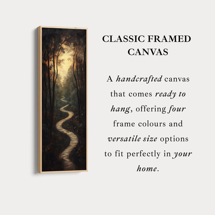 Forest Path Large Vertical Canvas Wall Decor