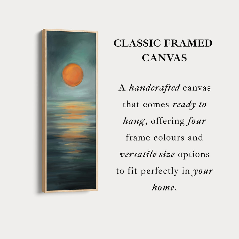 Minimalist Sunset Large Framed Wall Pictures For Living Room