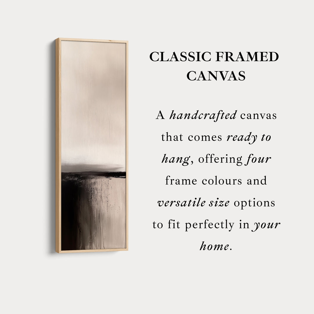 Long Narrow Vertical Wall Art Minimalist Abstract Gray