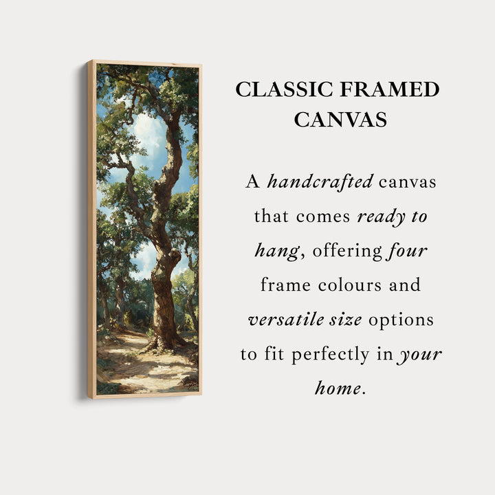 Ancient Oak Framed Canvas Wall Art For Living Room