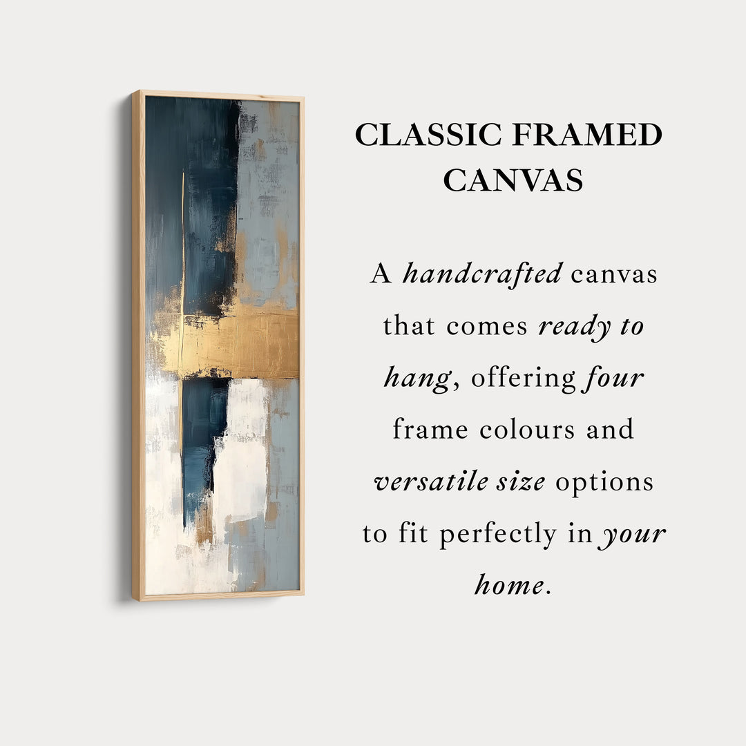 Minimalist Gold Long Vertical Wall Art