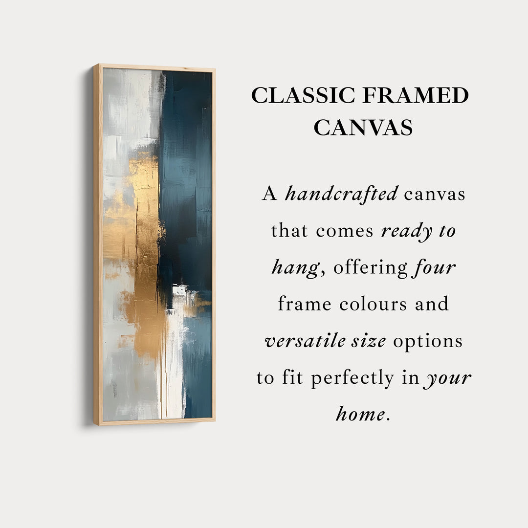 Tall Skinny Gold Abstract Wall Decor