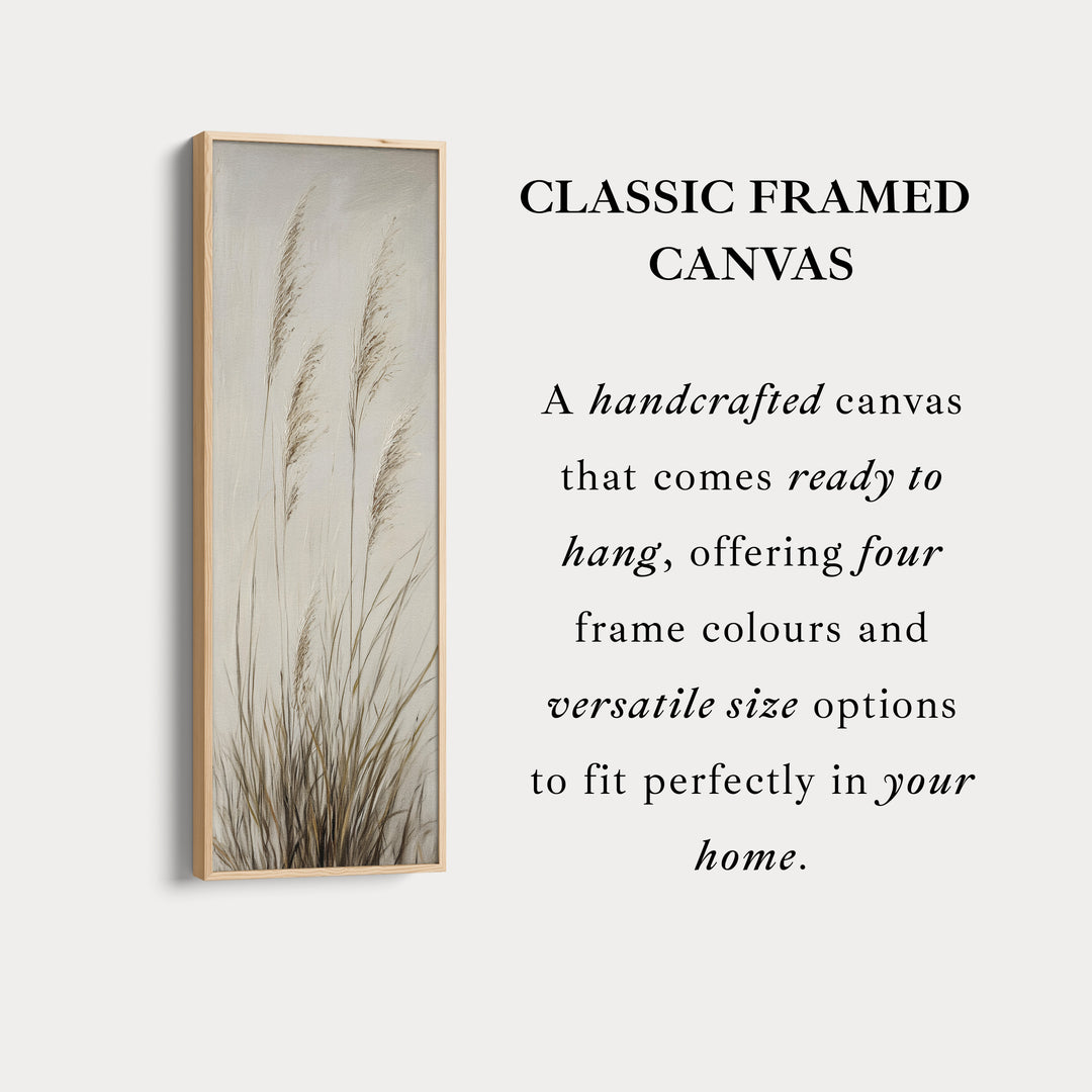 Wild Grass Vertical Wall Decor Tall Hallway Decor