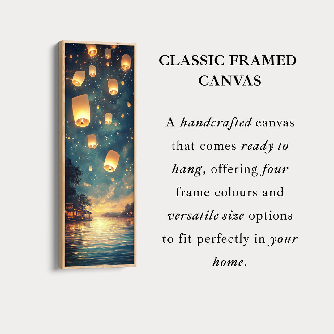 Chinese Lanterns Vertical Wall Art