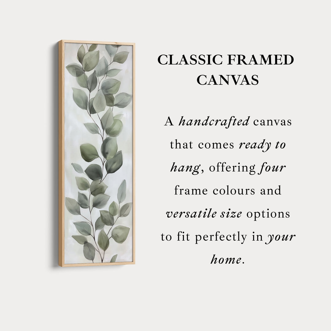 Eucalyptus Leaves Vertical Wall Art