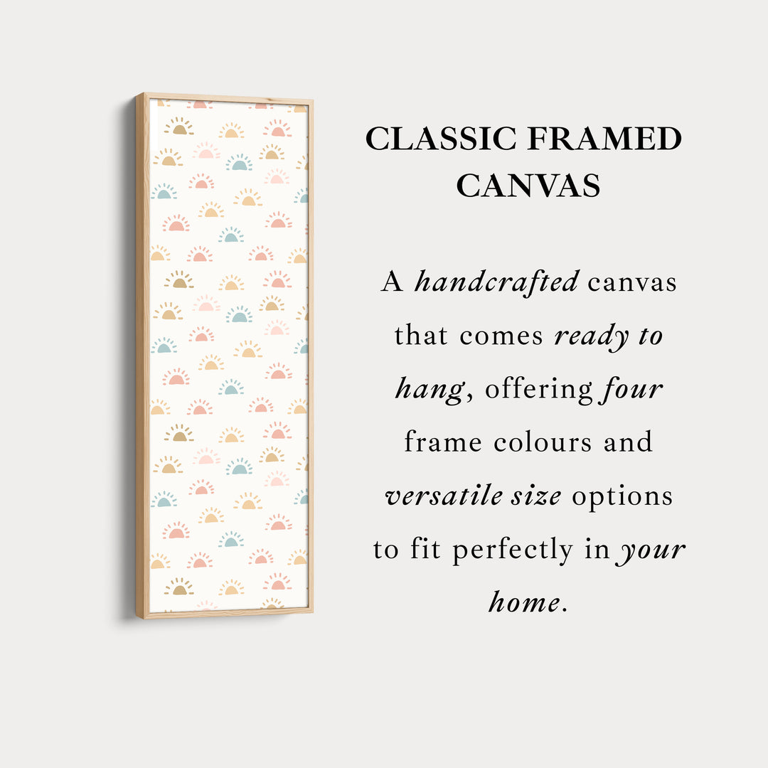 Vertical Kids Room Wall Decor Sun Doodle