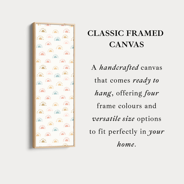 Vertical Kids Room Wall Decor Sun Doodle