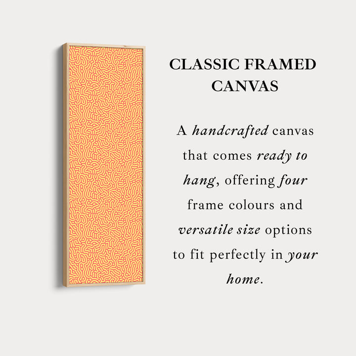 Vertical Long Wall Art Yellow & Red Pattern