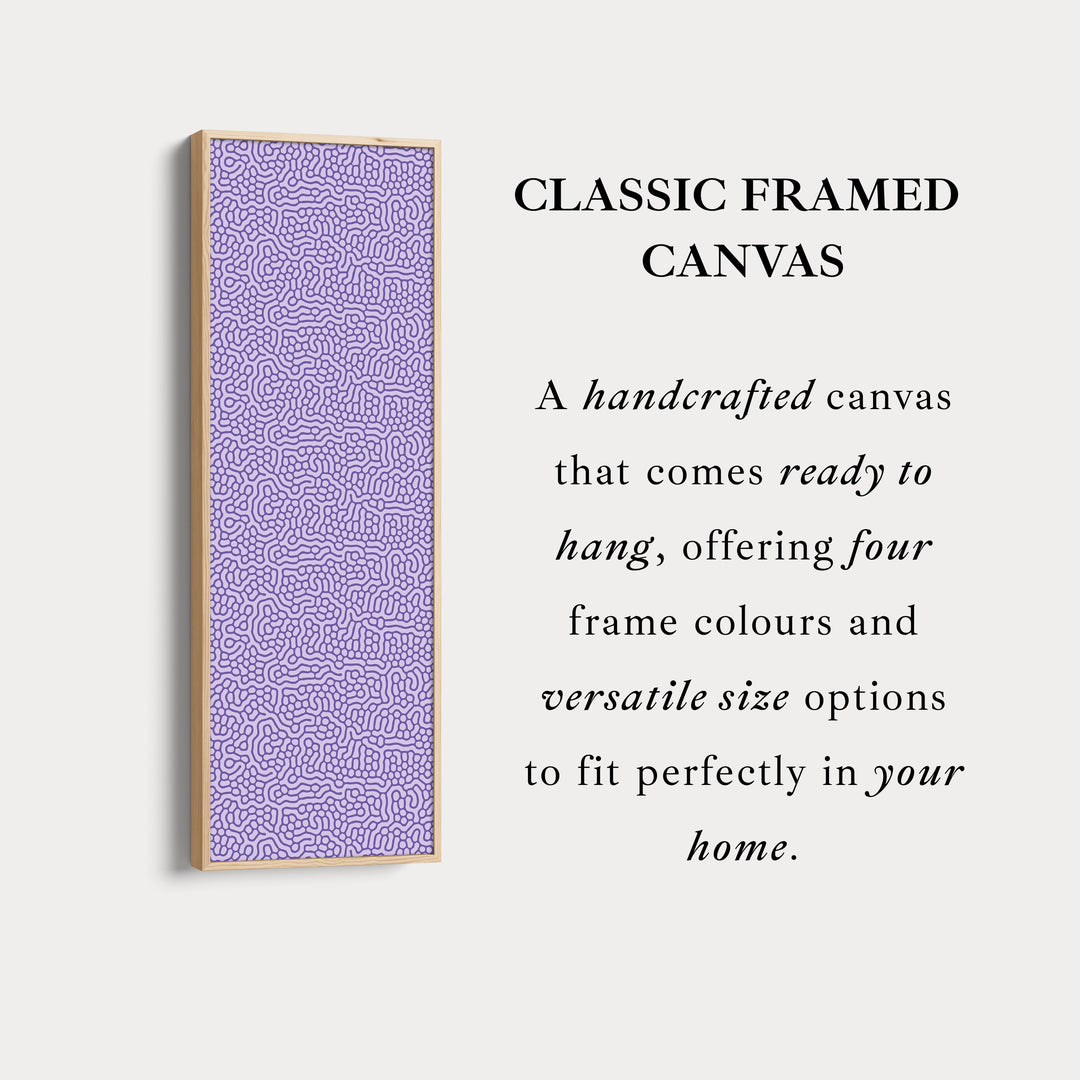 Purple Wriggly Vertical Narrow Wall Art