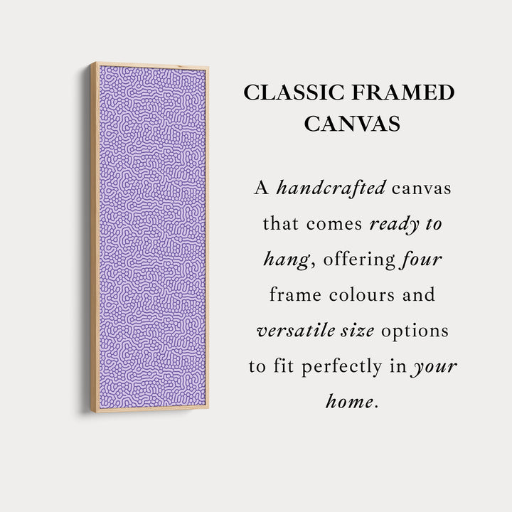Purple Wriggly Vertical Narrow Wall Art