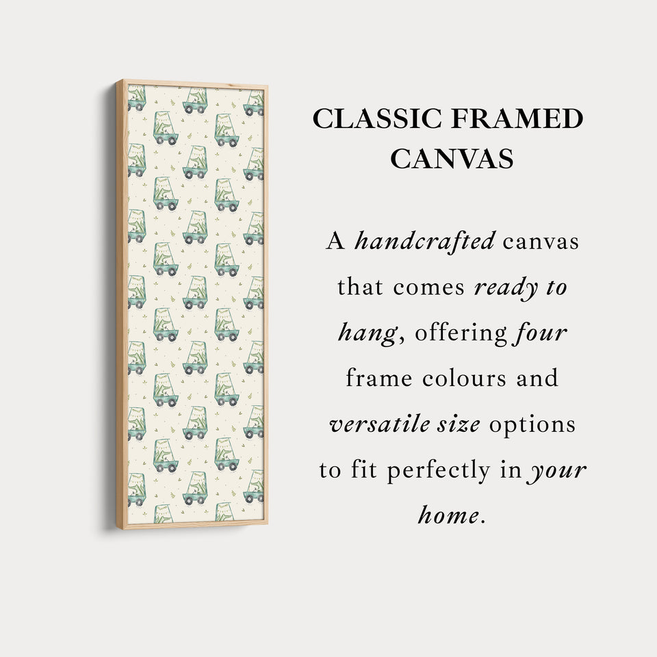 Art mural vertical long et étroit crocodile pour chambre d'enfant